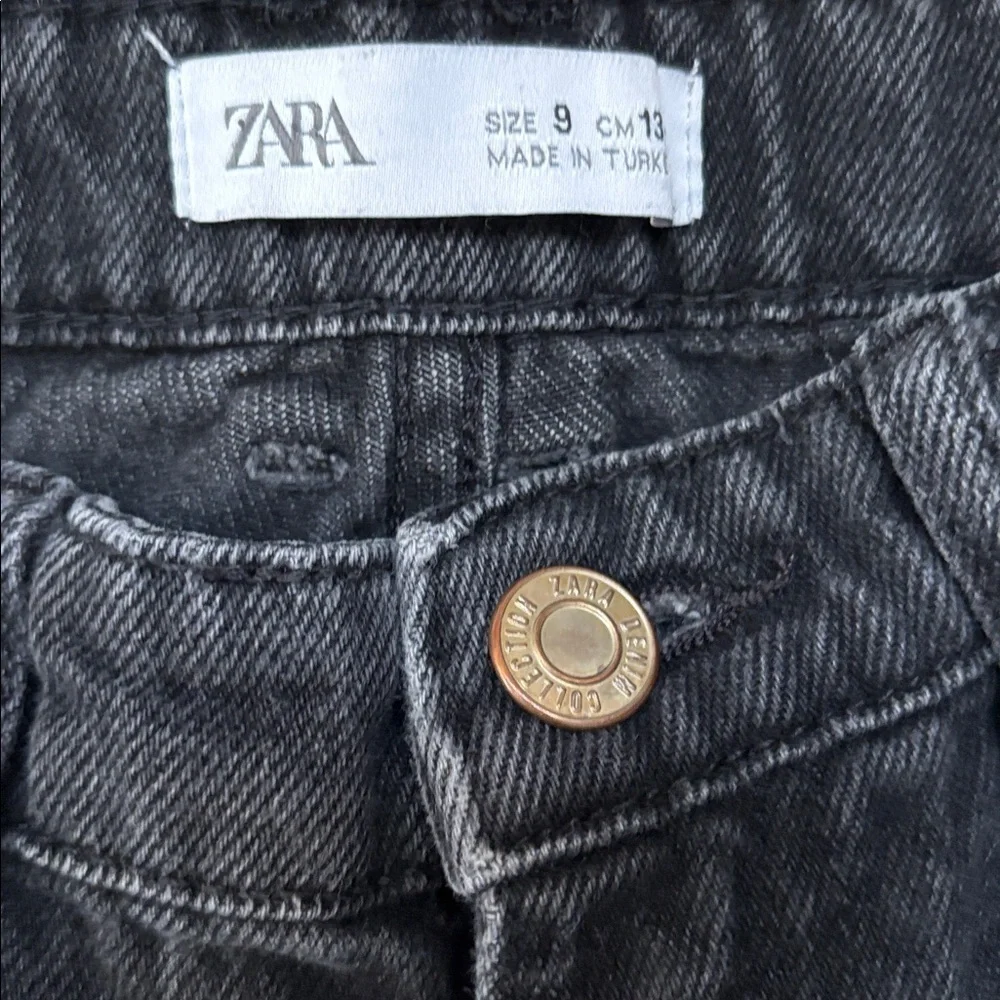 Zara Girls Straight Black Jeans